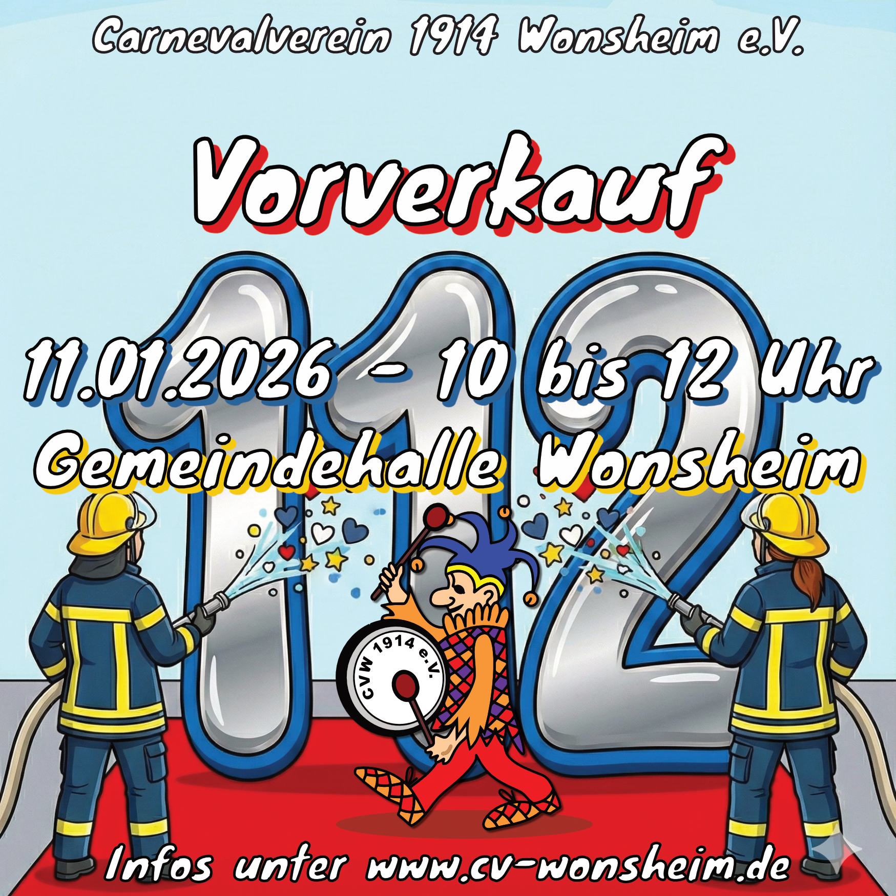 Kartenvorverkauf zur Kappensitzung